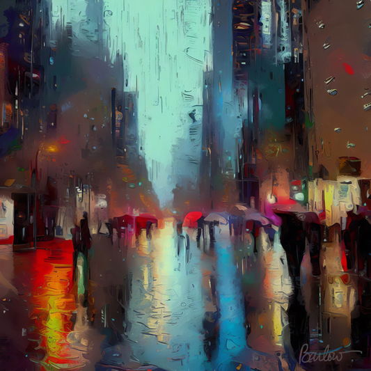 City in Rain #1