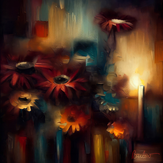 Flowers by Candlelight