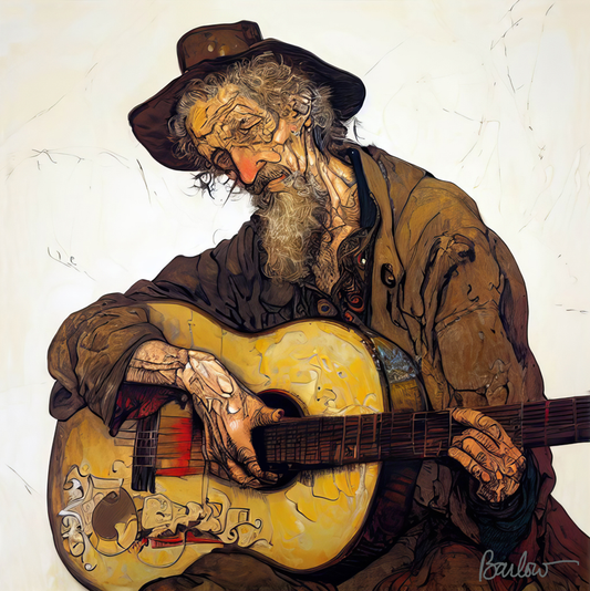 Old Man & Guitar 2