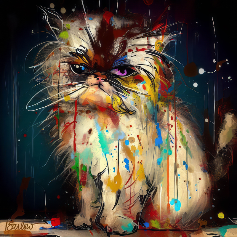 Painted Cat #1