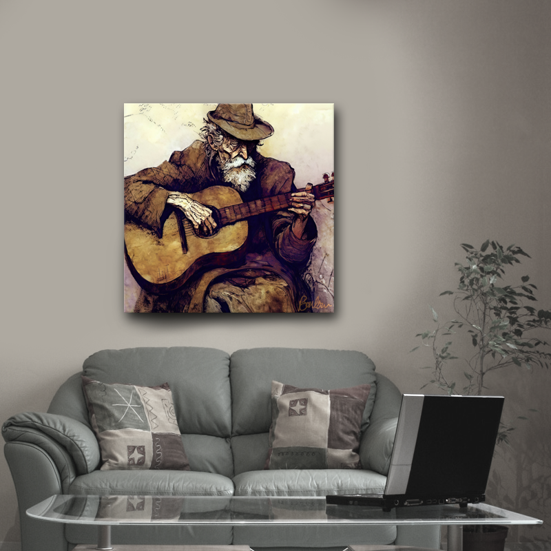 Old Man & Guitar 1