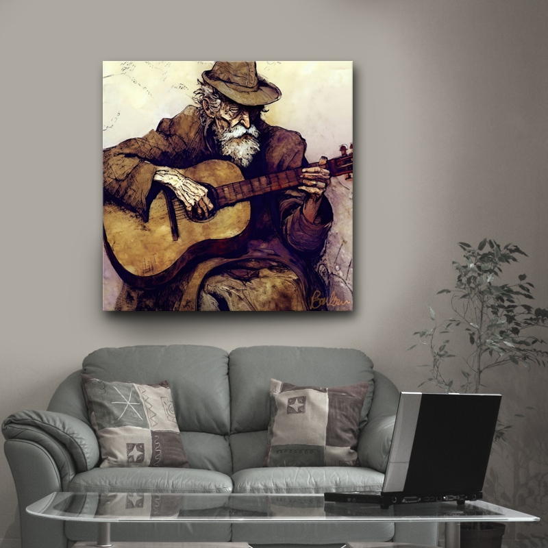 Old Man & Guitar 1