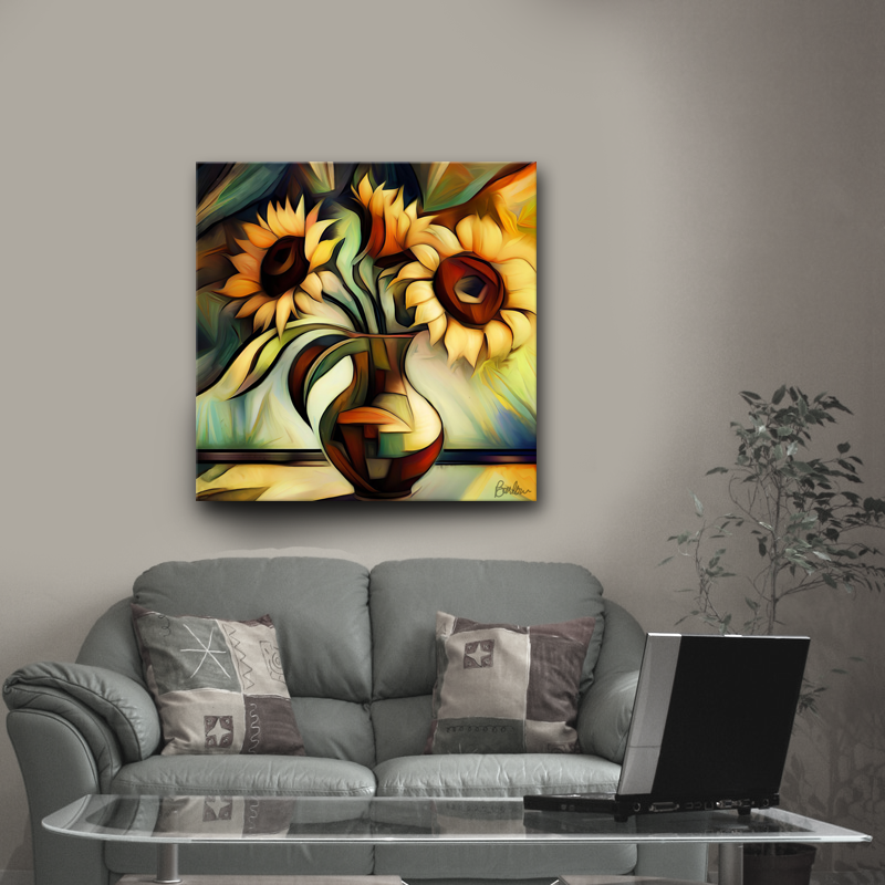 Vase of Sunflowers #1