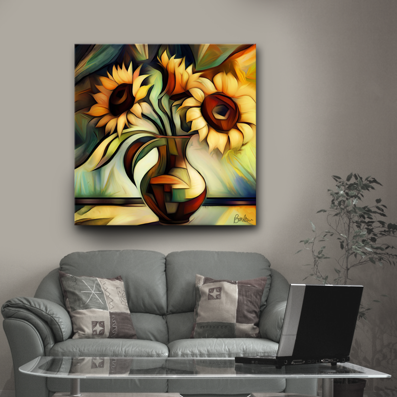 Vase of Sunflowers #1